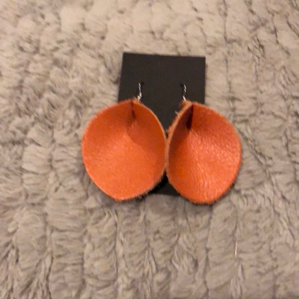 Leather handmade earrings